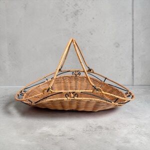 Princess House Wicker Basket 18 1/2” x 10”